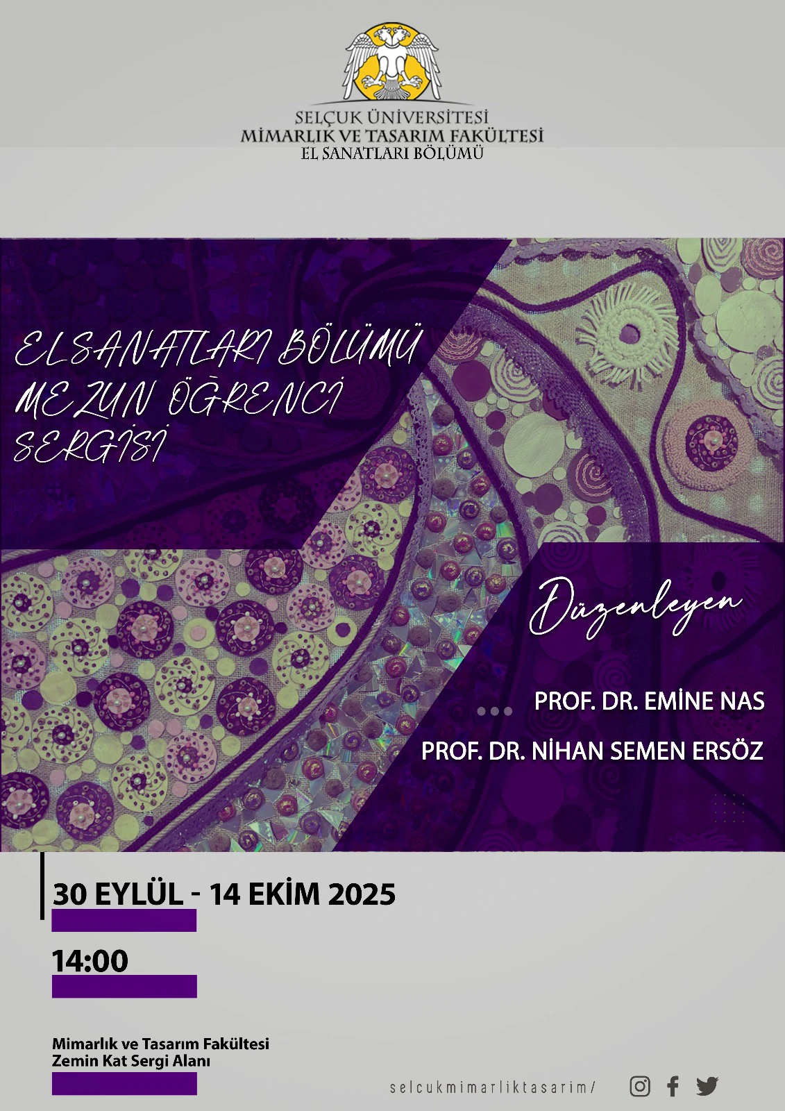 EL SANATLARI BÖLÜMÜ MEZUN ÖĞRENCİ SERGİSİ VE SERGİ KATALOĞU